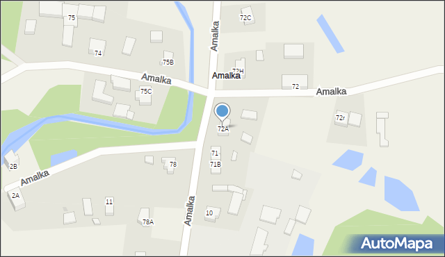 Podjazy, Amalka, 72A, mapa Podjazy