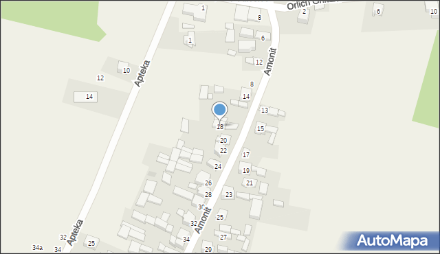 Podlesice, Amonit, 18, mapa Podlesice