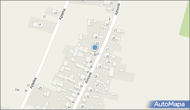 Podlesice, Amonit, 24, mapa Podlesice