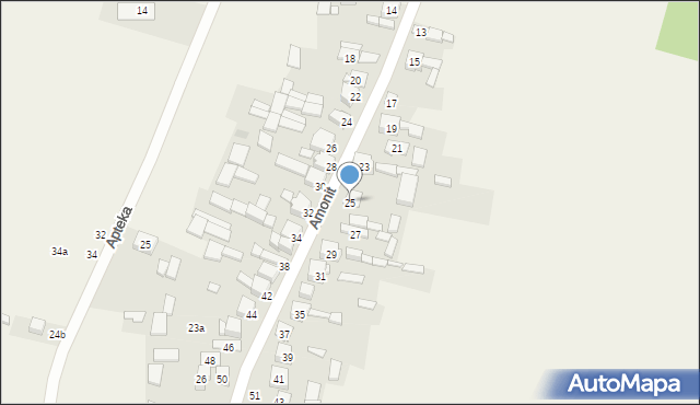 Podlesice, Amonit, 25, mapa Podlesice