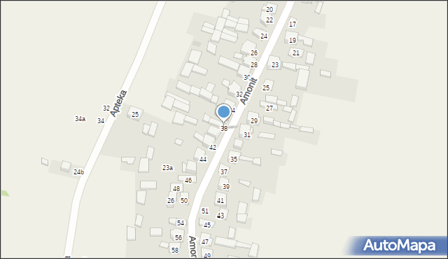 Podlesice, Amonit, 38, mapa Podlesice
