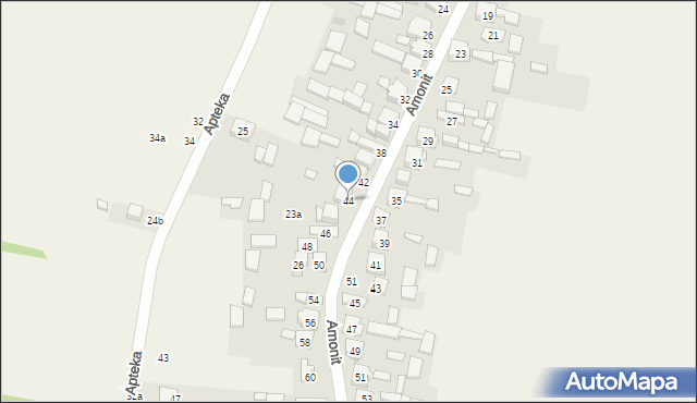 Podlesice, Amonit, 44, mapa Podlesice