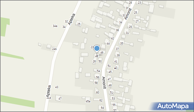Podlesice, Amonit, 48, mapa Podlesice