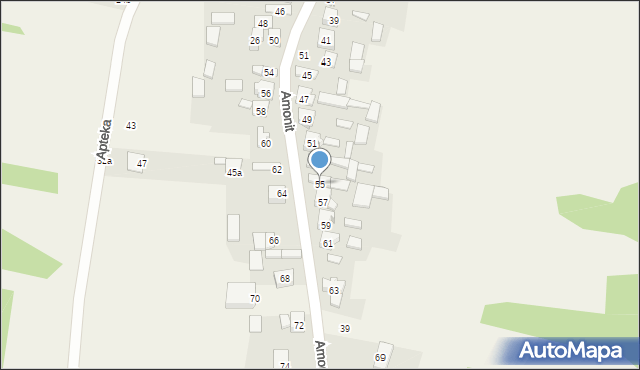 Podlesice, Amonit, 55, mapa Podlesice