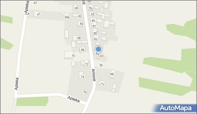 Podlesice, Amonit, 65, mapa Podlesice