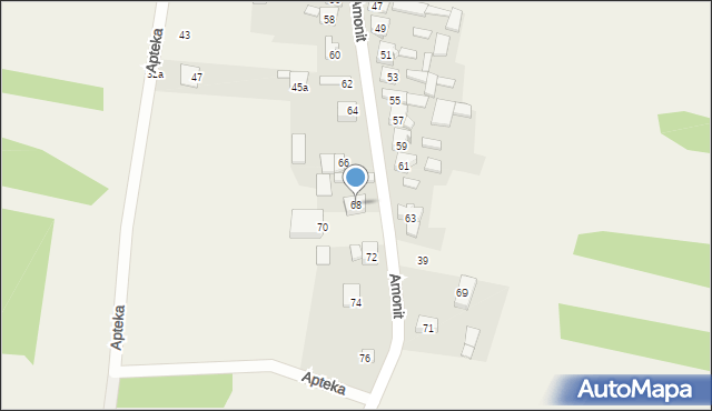 Podlesice, Amonit, 68, mapa Podlesice
