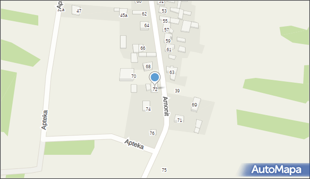 Podlesice, Amonit, 72, mapa Podlesice
