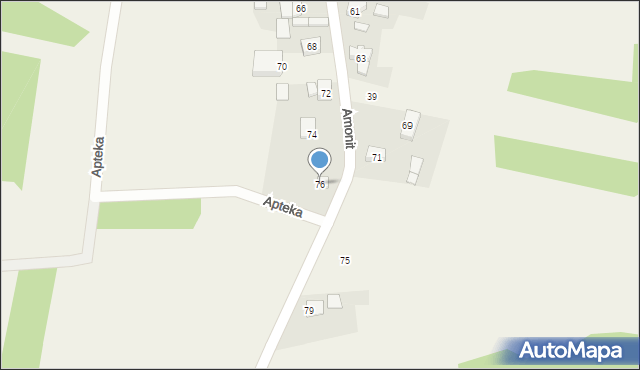 Podlesice, Amonit, 76, mapa Podlesice