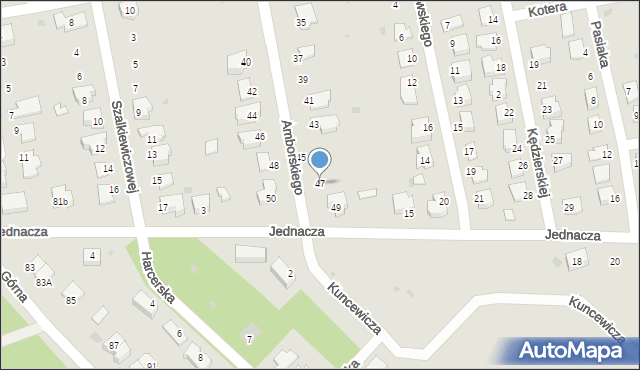 Puławy, Amborskiego Antoniego, 47, mapa Puław