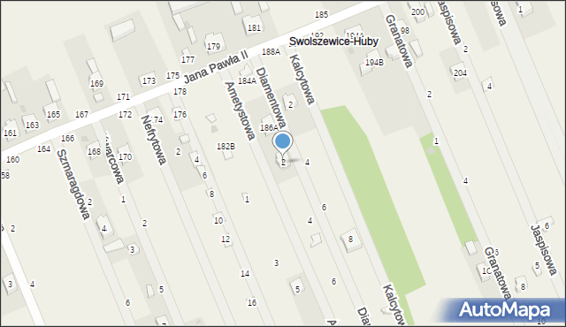 Swolszewice Duże, Ametystowa, 2, mapa Swolszewice Duże