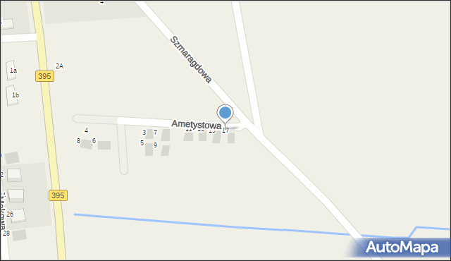 Turów, Ametystowa, 17, mapa Turów