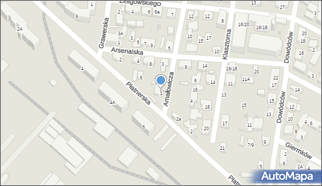 Warszawa, Amałowicza-Tatara Franciszka Michała, mjr., 1, mapa Warszawy