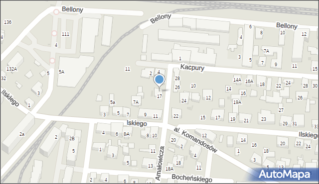 Warszawa, Amałowicza-Tatara Franciszka Michała, mjr., 19, mapa Warszawy