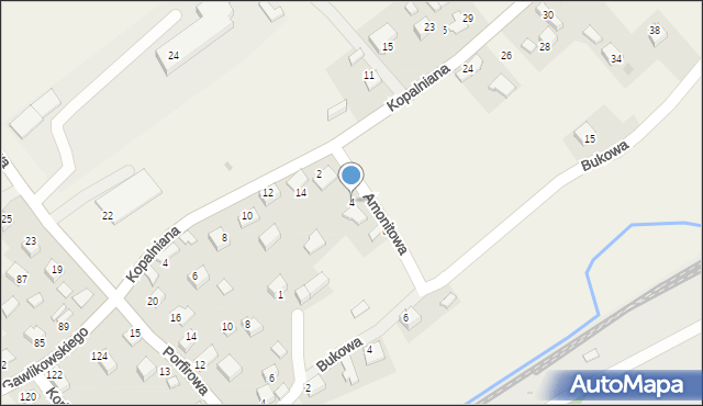 Zalas, Amonitowa, 4, mapa Zalas