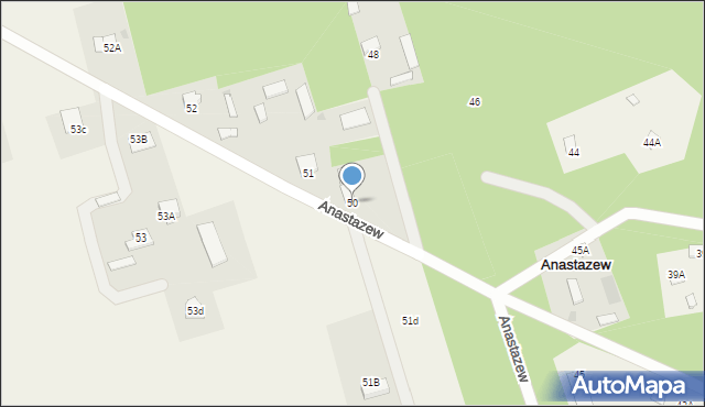 Anastazew, Anastazew, 50, mapa Anastazew