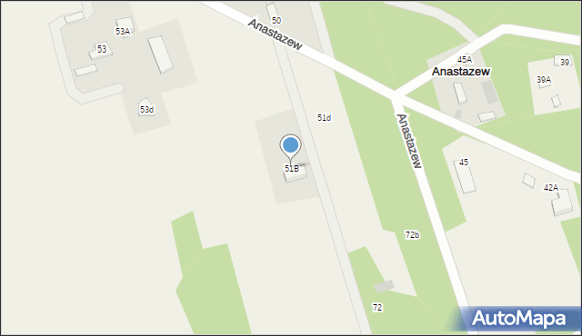 Anastazew, Anastazew, 51B, mapa Anastazew