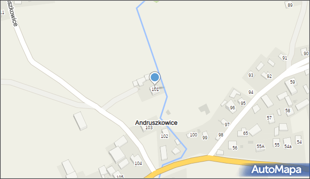 Andruszkowice, Andruszkowice, 101, mapa Andruszkowice