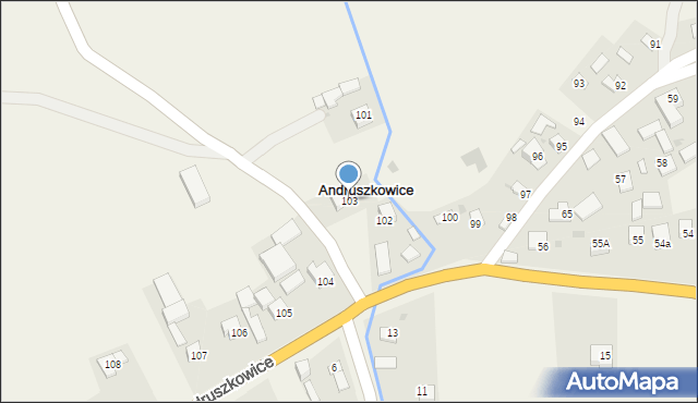 Andruszkowice, Andruszkowice, 103, mapa Andruszkowice