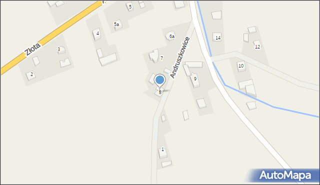 Andruszkowice, Andruszkowice, 8, mapa Andruszkowice