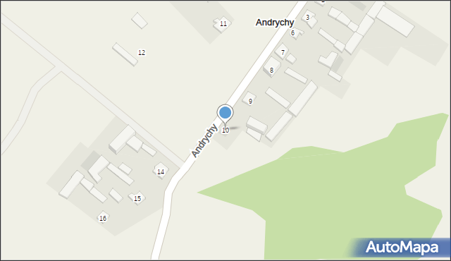 Andrychy, Andrychy, 10, mapa Andrychy