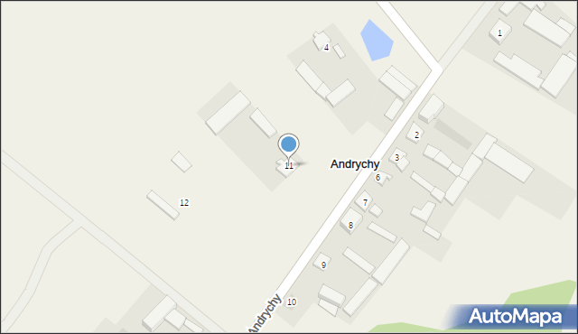 Andrychy, Andrychy, 11, mapa Andrychy