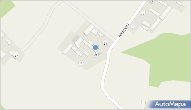 Andrychy, Andrychy, 15, mapa Andrychy