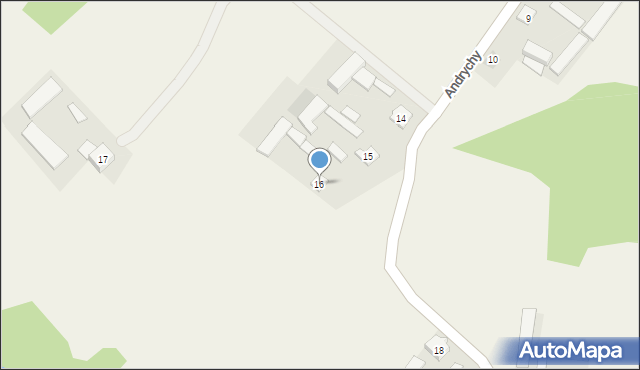 Andrychy, Andrychy, 16, mapa Andrychy