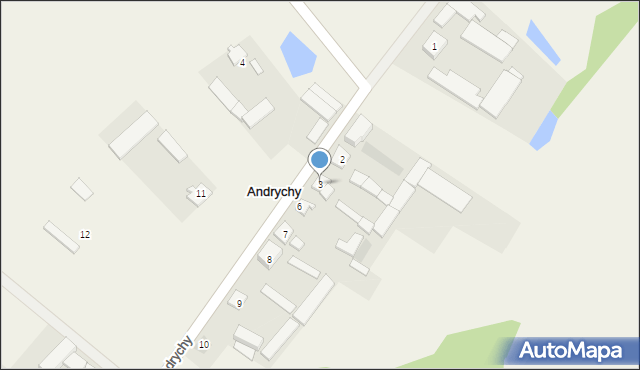 Andrychy, Andrychy, 3, mapa Andrychy