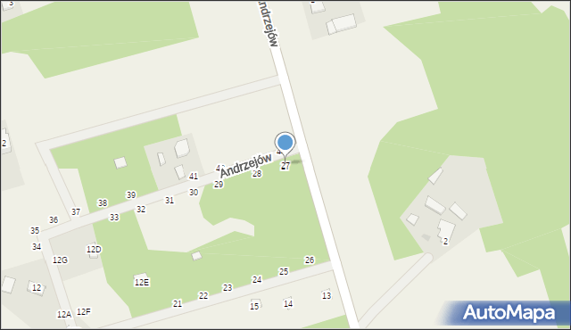 Andrzejów, Andrzejów, 27, mapa Andrzejów