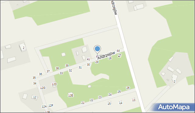 Andrzejów, Andrzejów, 42, mapa Andrzejów