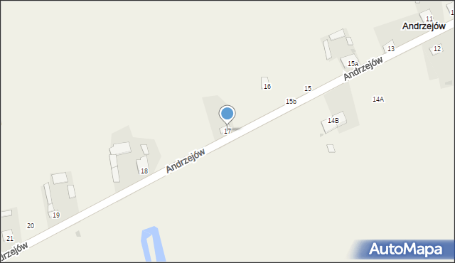 Andrzejów, Andrzejów, 17, mapa Andrzejów