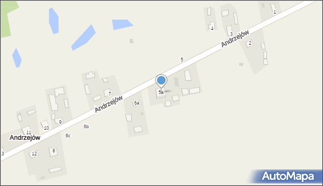 Andrzejów, Andrzejów, 5a, mapa Andrzejów