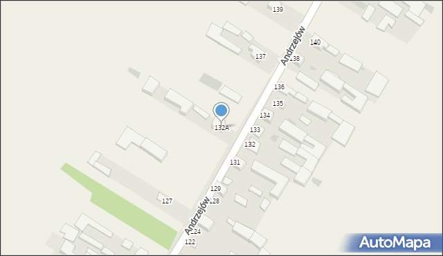 Andrzejów, Andrzejów, 132A, mapa Andrzejów