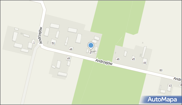 Andrzejów, Andrzejów, 47, mapa Andrzejów