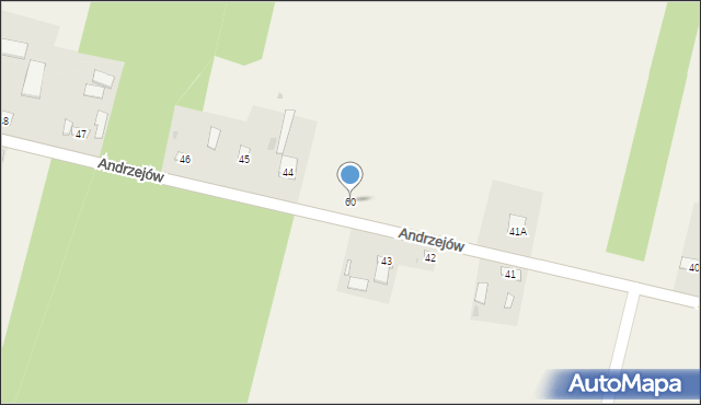 Andrzejów, Andrzejów, 60, mapa Andrzejów