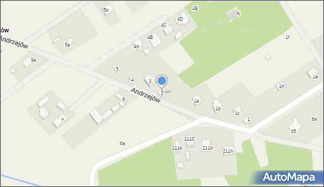 Andrzejów, Andrzejów, 2, mapa Andrzejów