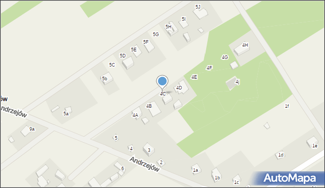 Andrzejów, Andrzejów, 4C, mapa Andrzejów