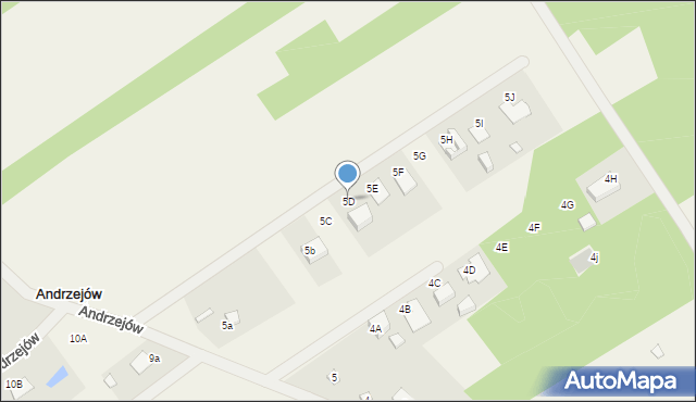 Andrzejów, Andrzejów, 5D, mapa Andrzejów