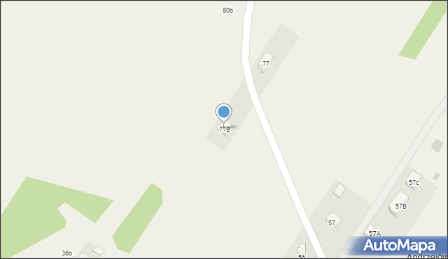 Andrzejów Duranowski, Andrzejów Duranowski, 77B, mapa Andrzejów Duranowski