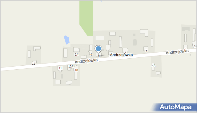 Andrzejówka, Andrzejówka, 8, mapa Andrzejówka