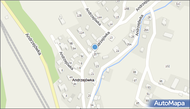 Andrzejówka, Andrzejówka, 10, mapa Andrzejówka