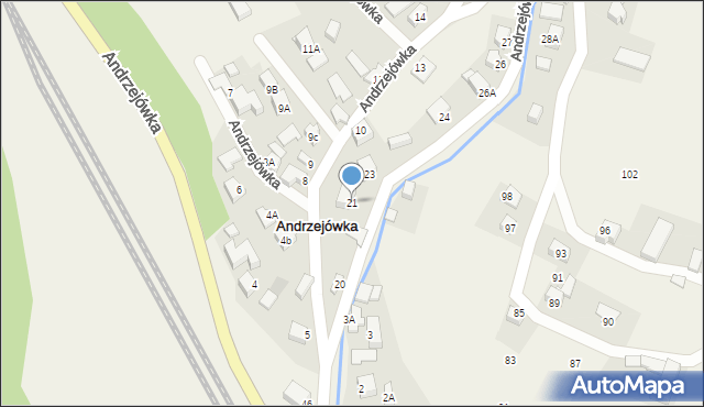 Andrzejówka, Andrzejówka, 21, mapa Andrzejówka