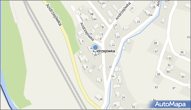 Andrzejówka, Andrzejówka, 4b, mapa Andrzejówka