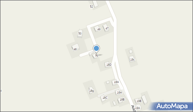 Andrzejówka, Andrzejówka, 70, mapa Andrzejówka