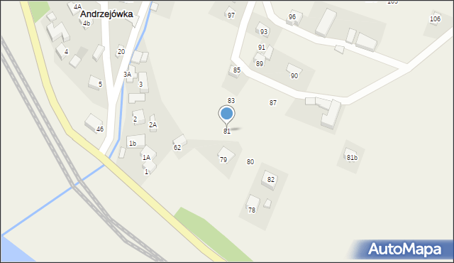 Andrzejówka, Andrzejówka, 81, mapa Andrzejówka