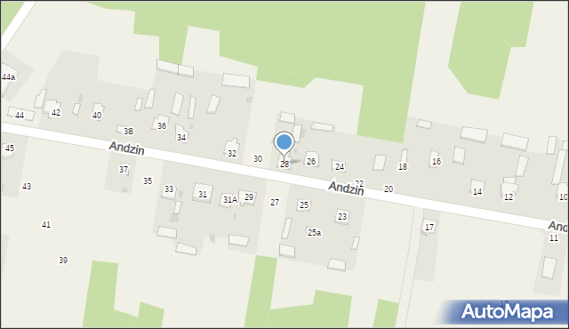 Andzin, Andzin, 28, mapa Andzin