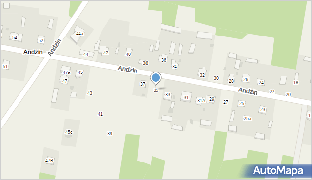 Andzin, Andzin, 35, mapa Andzin