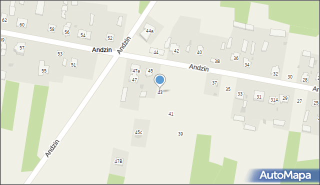 Andzin, Andzin, 43, mapa Andzin