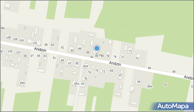 Andzin, Andzin, 82, mapa Andzin