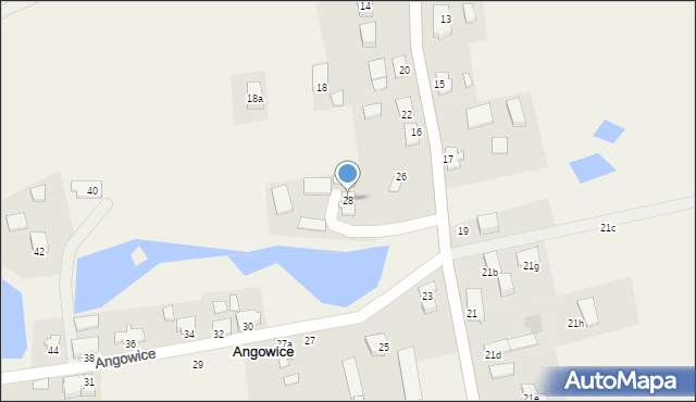 Angowice, Angowice, 28, mapa Angowice